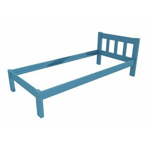Jednolůžková postel VMK015A (Rozměr: 90 x 200 cm, Barva dřeva: barva modrá)
