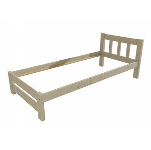 Jednolůžková postel VMK015B (Rozměr: 90 x 200 cm, Barva dřeva: surové dřevo)