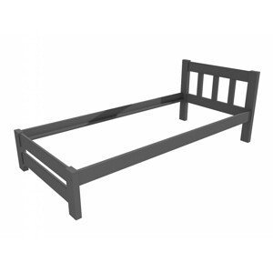 Jednolůžková postel VMK015B (Rozměr: 100 x 200 cm, Barva dřeva: barva šedá)