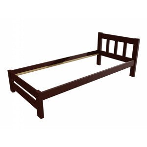 Jednolůžková postel VMK015B (Rozměr: 100 x 200 cm, Barva dřeva: moření ořech)