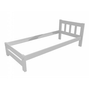 Jednolůžková postel VMK015B (Rozměr: 100 x 200 cm, Barva dřeva: barva bílá)