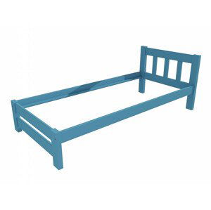 Jednolůžková postel VMK015B (Rozměr: 80 x 200 cm, Barva dřeva: barva modrá)