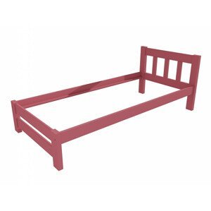 Jednolůžková postel VMK015B (Rozměr: 90 x 200 cm, Barva dřeva: barva růžová)