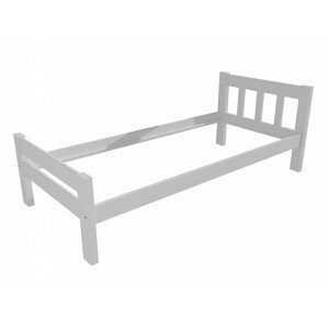 Jednolůžková postel VMK015C (Rozměr: 90 x 200 cm, Barva dřeva: barva bílá)