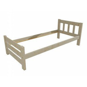 Jednolůžková postel VMK015D (Rozměr: 100 x 200 cm, Barva dřeva: surové dřevo)