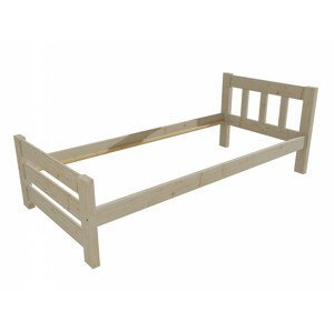 Jednolůžková postel VMK015D (Rozměr: 80 x 200 cm, Barva dřeva: surové dřevo)