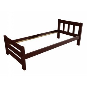 Jednolůžková postel VMK015D (Rozměr: 90 x 200 cm, Barva dřeva: moření ořech)