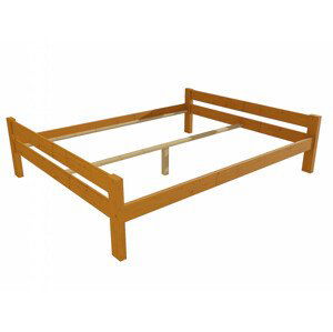 Manželská postel VMK013C masiv borovice (Rozměr: 120 x 200 cm, Barva dřeva: moření olše)