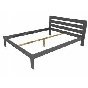 Manželská postel VMK001A masiv borovice (Rozměr: 120 x 200 cm, Barva dřeva: barva šedá)