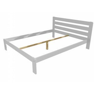 Manželská postel VMK001A masiv borovice (Rozměr: 120 x 200 cm, Barva dřeva: barva bílá)