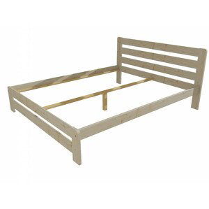 Manželská postel VMK001B masiv borovice (Rozměr: 140 x 200 cm, Barva dřeva: surové dřevo)