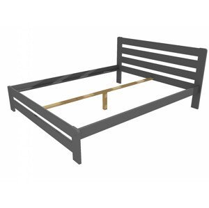 Manželská postel VMK001B masiv borovice (Rozměr: 140 x 200 cm, Barva dřeva: barva šedá)