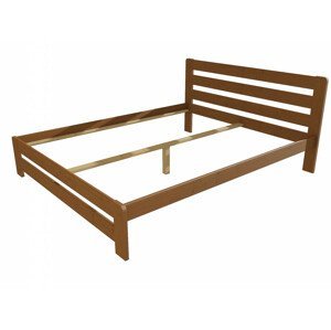 Manželská postel VMK001B masiv borovice (Rozměr: 120 x 200 cm, Barva dřeva: moření dub)
