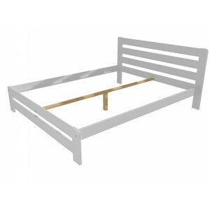 Manželská postel VMK001B masiv borovice (Rozměr: 120 x 200 cm, Barva dřeva: barva bílá)