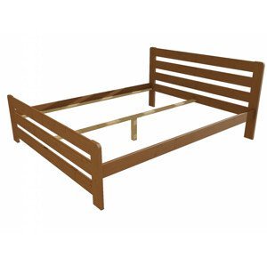 Manželská postel VMK001D masiv borovice (Rozměr: 140 x 200 cm, Barva dřeva: moření dub)