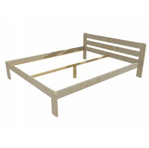 Manželská postel VMK002A masiv borovice (Rozměr: 120 x 200 cm, Barva dřeva: surové dřevo)