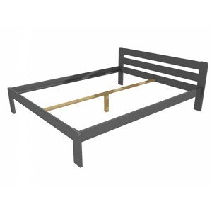 Manželská postel VMK002A masiv borovice (Rozměr: 140 x 200 cm, Barva dřeva: barva šedá)