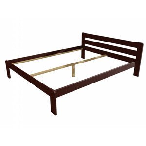Manželská postel VMK002A masiv borovice (Rozměr: 120 x 200 cm, Barva dřeva: moření ořech)