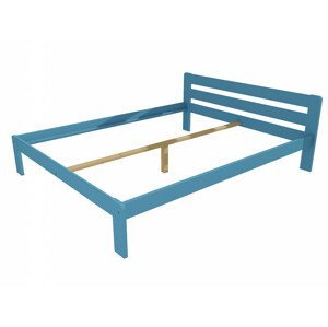 Manželská postel VMK002A masiv borovice (Rozměr: 120 x 200 cm, Barva dřeva: barva modrá)