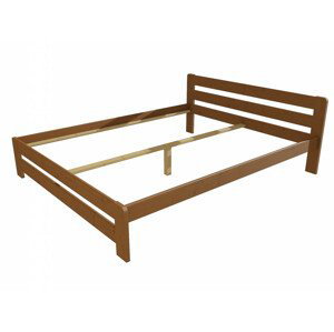 Manželská postel VMK002B masiv borovice (Rozměr: 120 x 200 cm, Barva dřeva: moření dub)