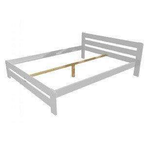 Manželská postel VMK002B masiv borovice (Rozměr: 120 x 200 cm, Barva dřeva: barva bílá)