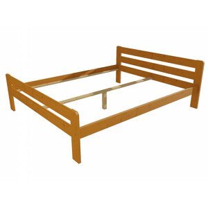 Manželská postel VMK002C masiv borovice (Rozměr: 120 x 200 cm, Barva dřeva: moření olše)