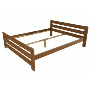 Manželská postel VMK002D masiv borovice (Rozměr: 140 x 200 cm, Barva dřeva: moření dub)