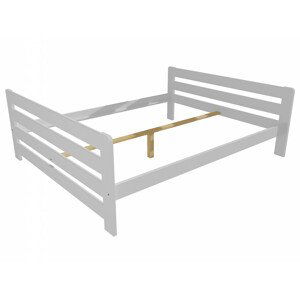 Manželská postel VMK002E masiv borovice (Rozměr: 120 x 200 cm, Barva dřeva: barva bílá)