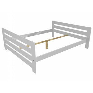 Manželská postel VMK002E masiv borovice (Rozměr: 140 x 200 cm, Barva dřeva: barva bílá)