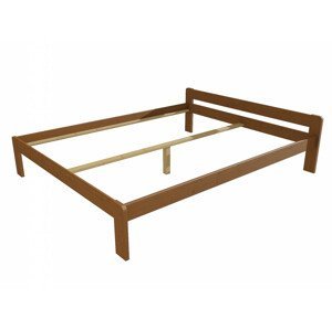 Manželská postel VMK003A masiv borovice (Rozměr: 120 x 200 cm, Barva dřeva: moření dub)