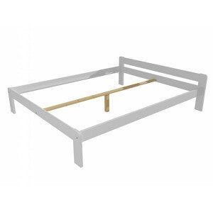 Manželská postel VMK003A masiv borovice (Rozměr: 160 x 200 cm, Barva dřeva: barva bílá)