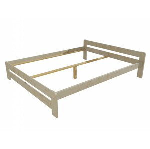 Manželská postel VMK003B masiv borovice (Rozměr: 180 x 200 cm, Barva dřeva: surové dřevo)