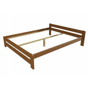 Manželská postel VMK003B masiv borovice (Rozměr: 140 x 200 cm, Barva dřeva: moření dub)