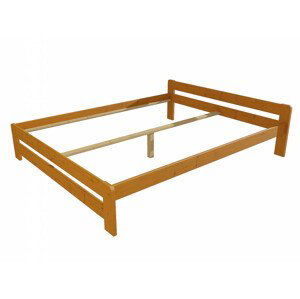 Manželská postel VMK003B masiv borovice (Rozměr: 140 x 200 cm, Barva dřeva: moření olše)