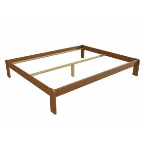 Manželská postel VMK004A masiv borovice (Rozměr: 120 x 200 cm, Barva dřeva: moření dub)