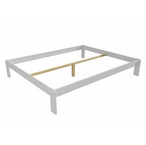 Manželská postel VMK004A masiv borovice (Rozměr: 180 x 200 cm, Barva dřeva: barva bílá)