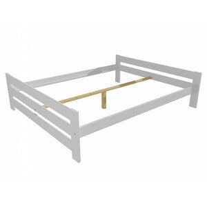 Manželská postel VMK006D masiv borovice (Rozměr: 160 x 200 cm, Barva dřeva: barva bílá)