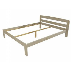 Manželská postel VMK008A masiv borovice (Rozměr: 120 x 200 cm, Barva dřeva: surové dřevo)