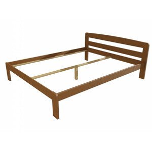 Manželská postel VMK008A masiv borovice (Rozměr: 120 x 200 cm, Barva dřeva: moření dub)