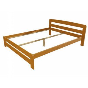 Manželská postel VMK008B masiv borovice (Rozměr: 200 x 200 cm, Barva dřeva: moření olše)