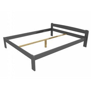 Manželská postel VMK009A masiv borovice (Rozměr: 120 x 200 cm, Barva dřeva: barva šedá)