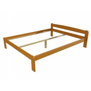 Manželská postel VMK009A masiv borovice (Rozměr: 140 x 200 cm, Barva dřeva: moření olše)