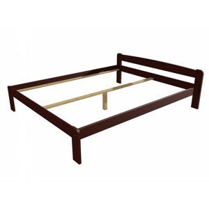 Manželská postel VMK009A masiv borovice (Rozměr: 140 x 200 cm, Barva dřeva: moření ořech)