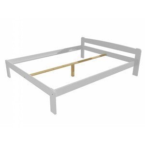 Manželská postel VMK009A masiv borovice (Rozměr: 140 x 200 cm, Barva dřeva: barva bílá)