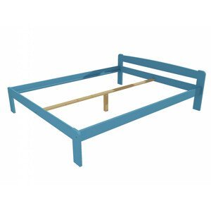 Manželská postel VMK009A masiv borovice (Rozměr: 140 x 200 cm, Barva dřeva: barva modrá)
