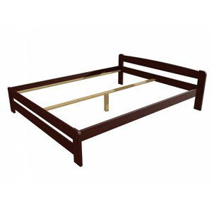 Manželská postel VMK009B masiv borovice (Rozměr: 120 x 200 cm, Barva dřeva: moření ořech)