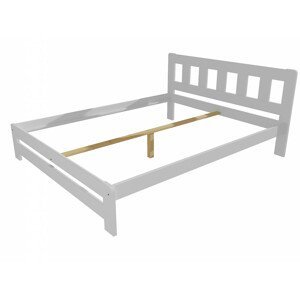 Manželská postel VMK010B masiv borovice (Rozměr: 120 x 200 cm, Barva dřeva: barva bílá)