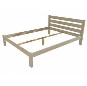 Manželská postel VMK011A masiv borovice (Rozměr: 120 x 200 cm, Barva dřeva: surové dřevo)