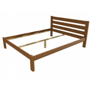 Manželská postel VMK011A masiv borovice (Rozměr: 160 x 200 cm, Barva dřeva: moření dub)