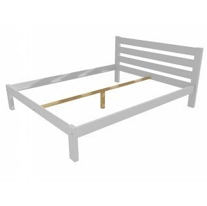 Manželská postel VMK011A masiv borovice (Rozměr: 120 x 200 cm, Barva dřeva: barva bílá)